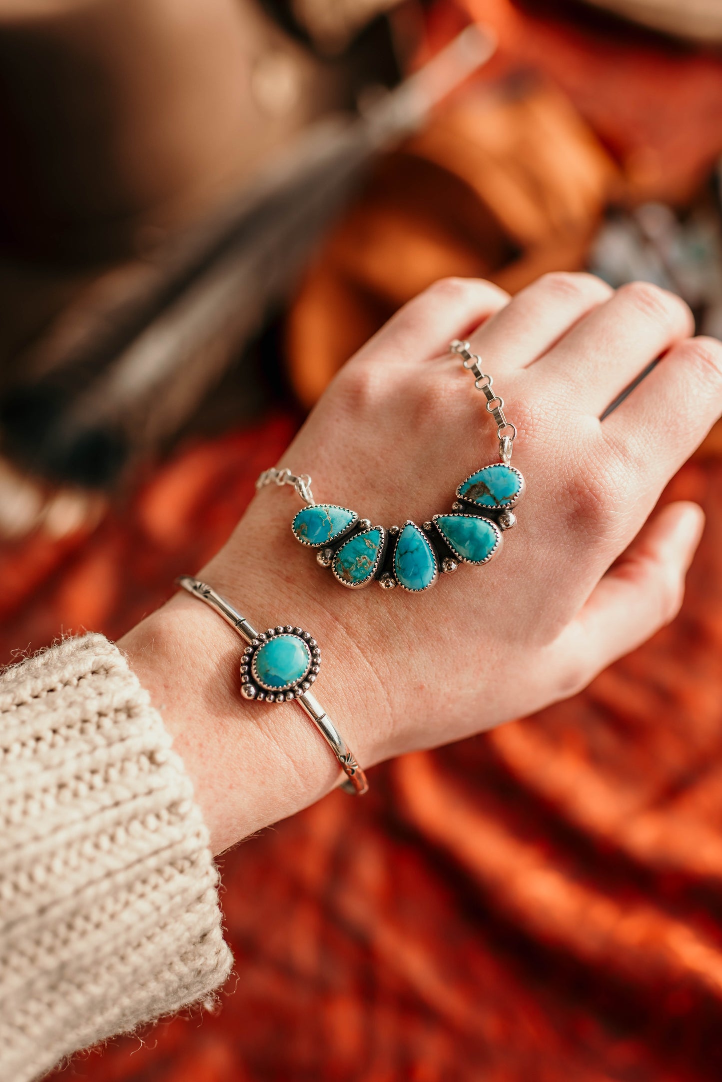 Blue Mojave Turquoise Cuff