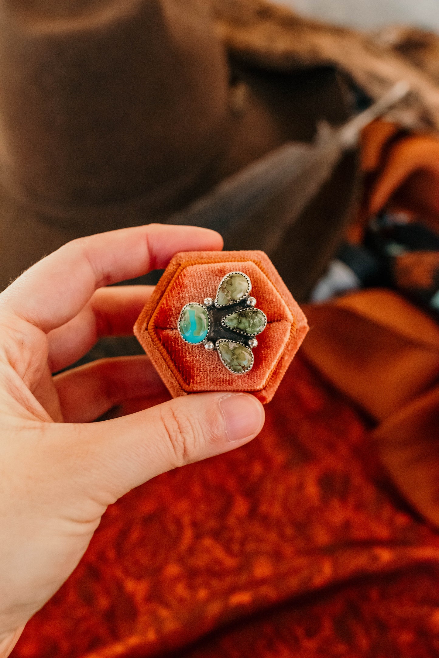 Sonoran Gold Cluster Ring - Size 8.5