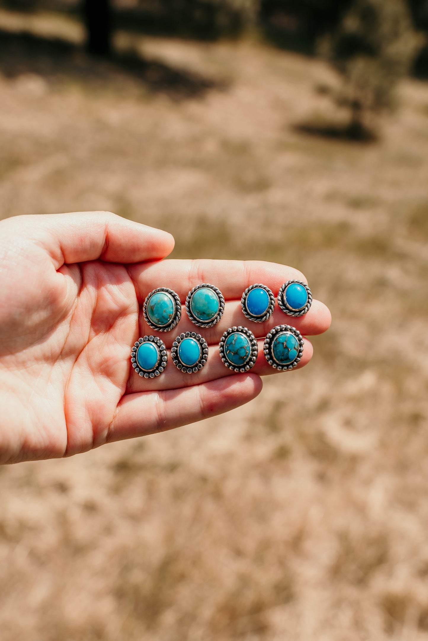 Kingman Turquoise Studs