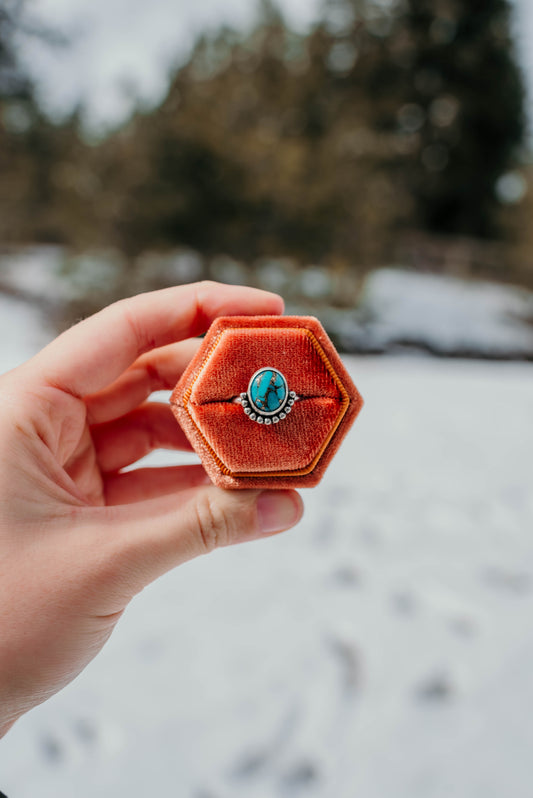 Blue Copper Cutie Ring - Size 9.5