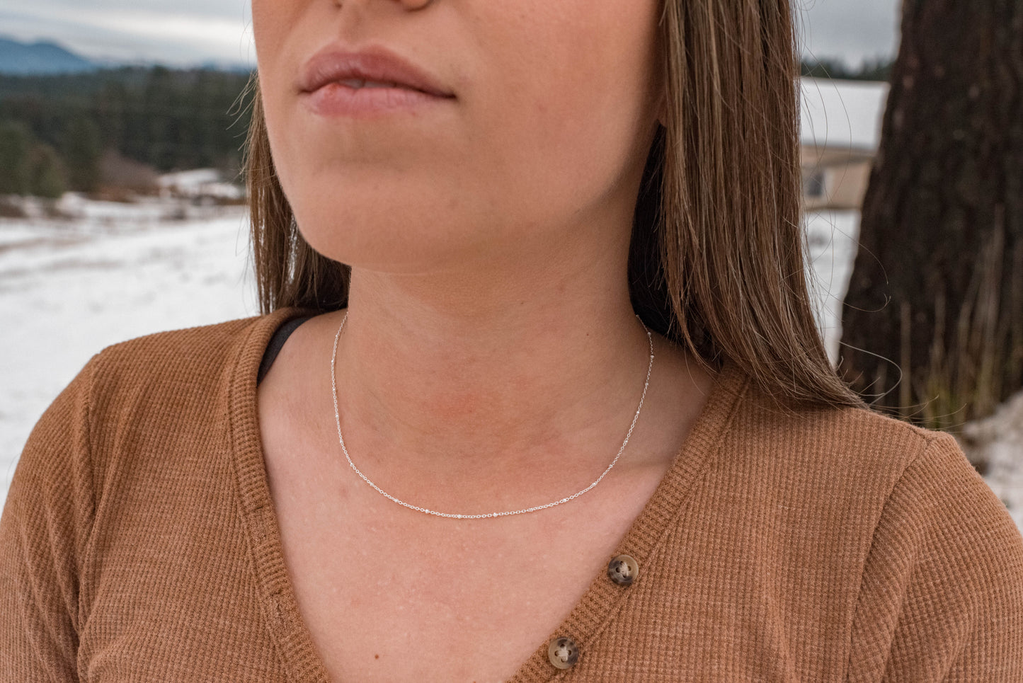 Dainty Sterling Silver Necklace