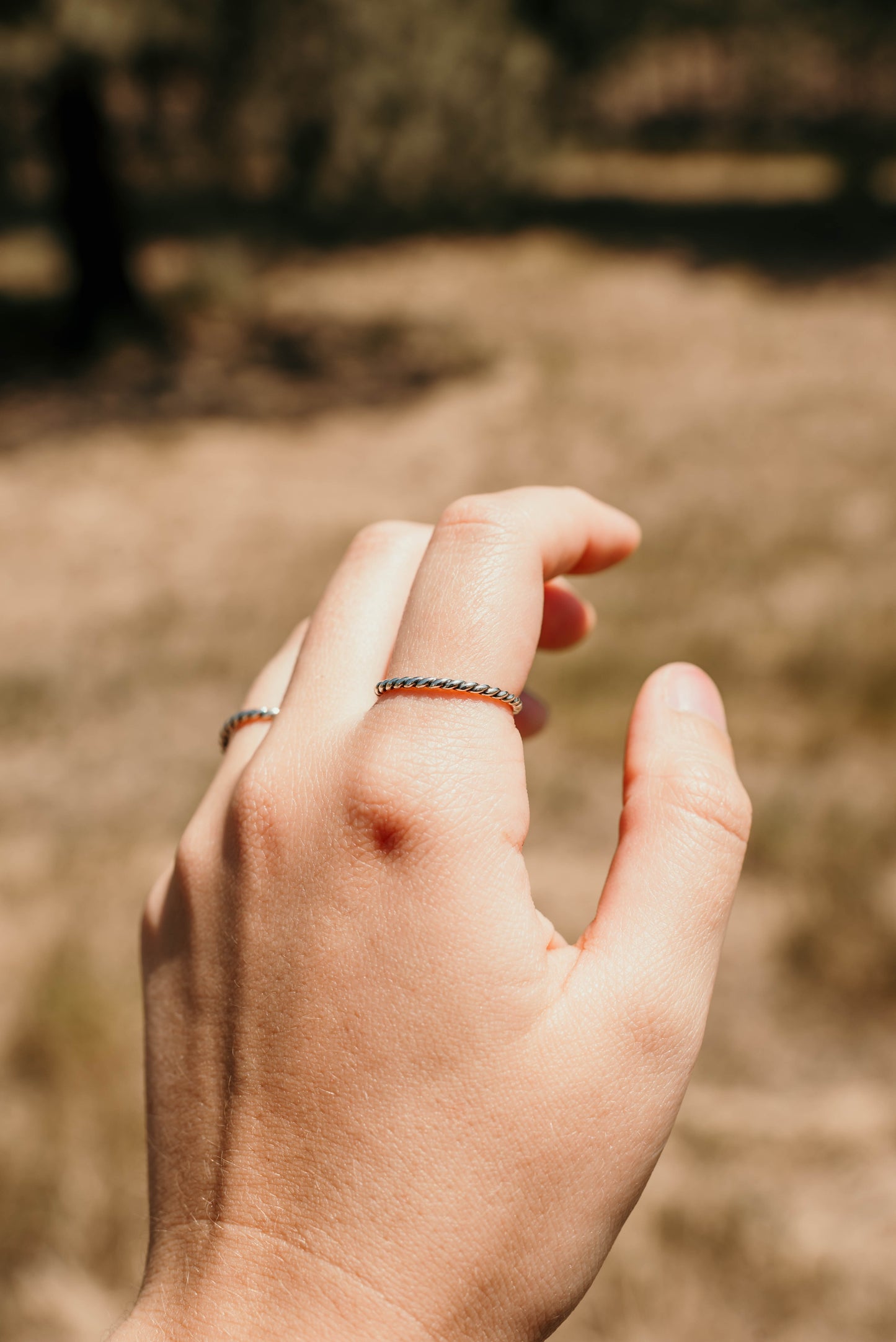 Twisted Wire Stacker Rings